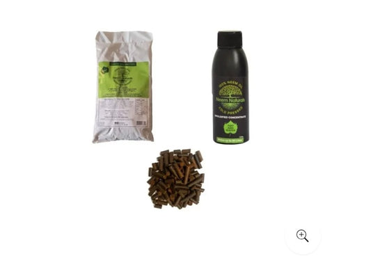 Neem Naturals All-in-1 Natural Combo 100ml special (Neem Oil 100ml + Neem Pellets1kg + Neem Powder 1kg)